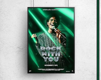 Michael Jackson - ROCK WITH YOU Original Poster Art Print