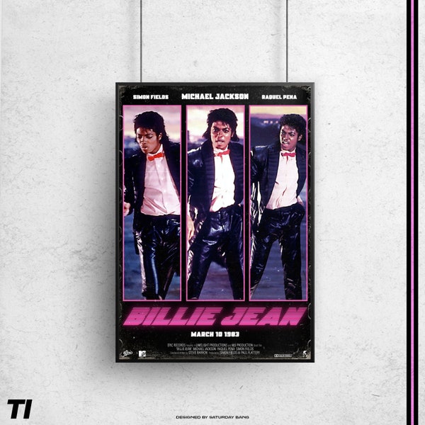 Michael Jackson - BILLIE JEAN Original Poster Art Print