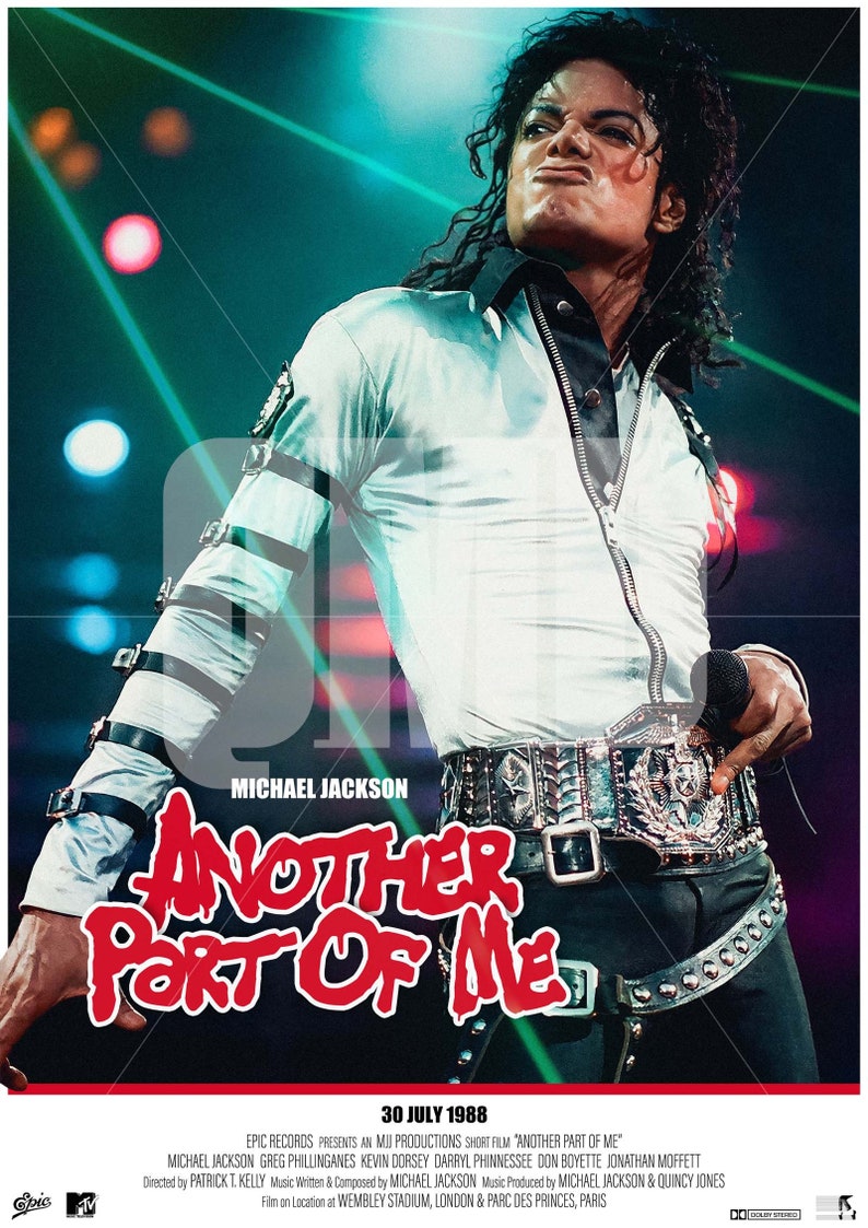 Michael Jackson Another Part of Me Original Poster Print Etsy