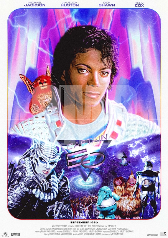 Captain EO - Original Poster Art Print - Etsy Israel