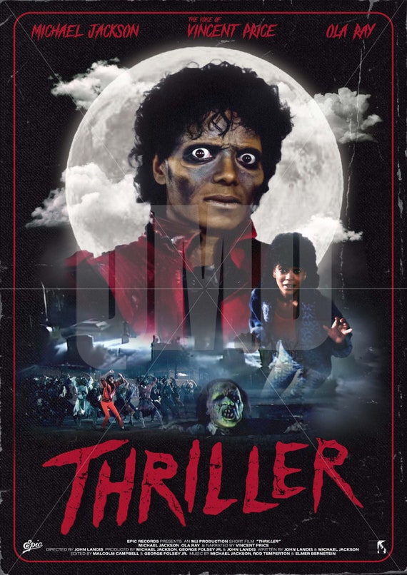 Michael Jackson THRILLER Original Poster Art Print -  Israel