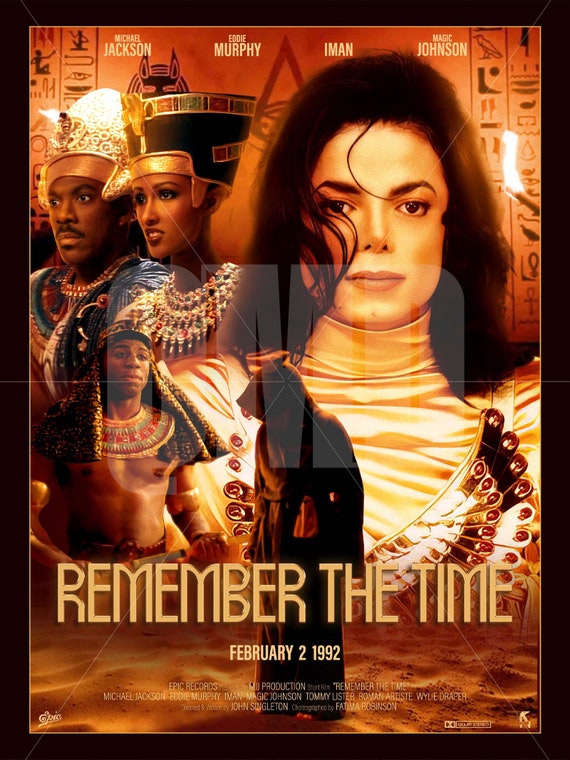 Michael Jackson - REMEMBER THE TIME Original Poster Art Print