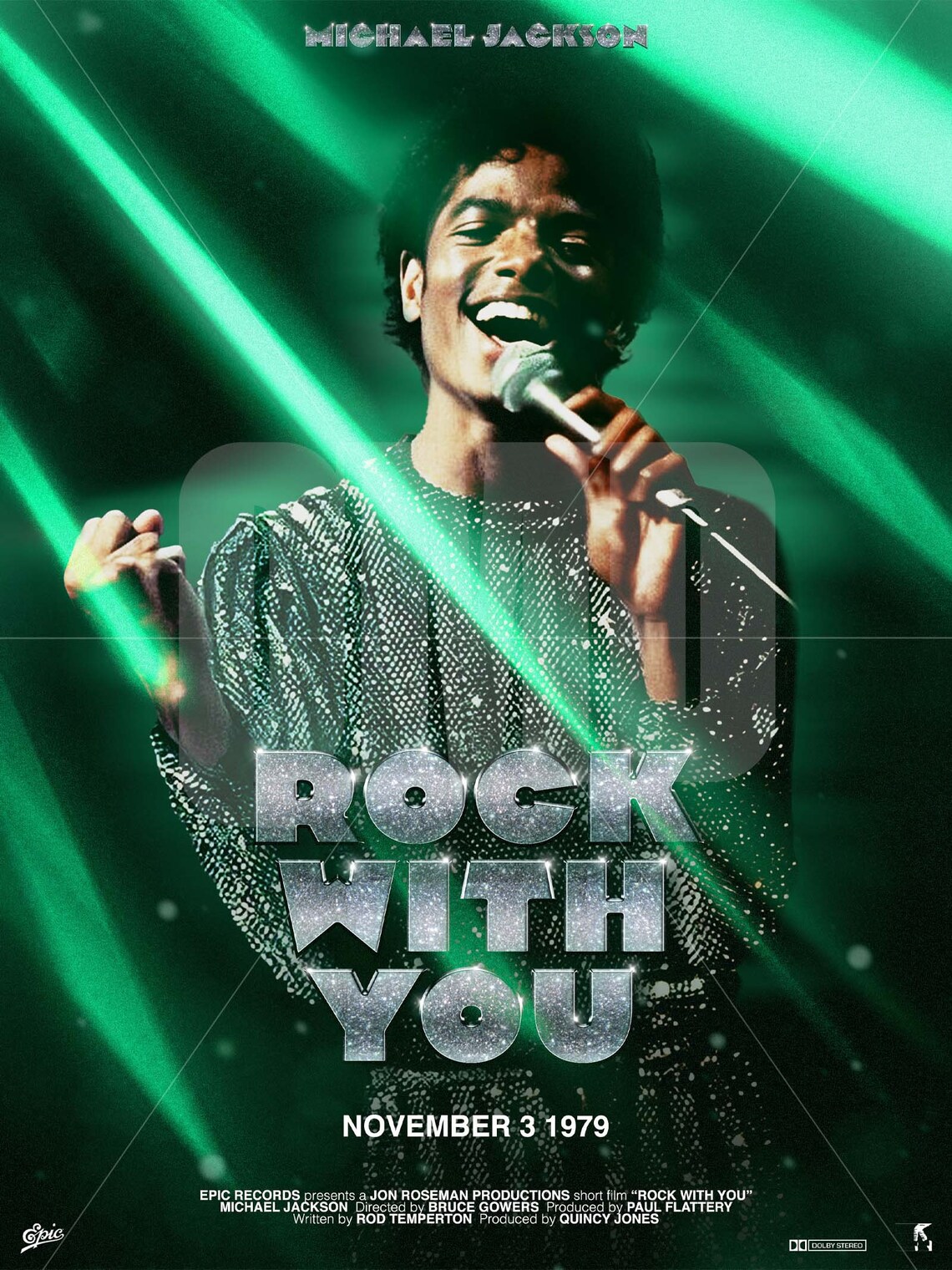 Michael Jackson ROCK WITH YOU Original Poster Art Print - Etsy