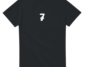 Koszulka z logo Scream „7” – gruba, unisexowa, z okrągłym dekoltem