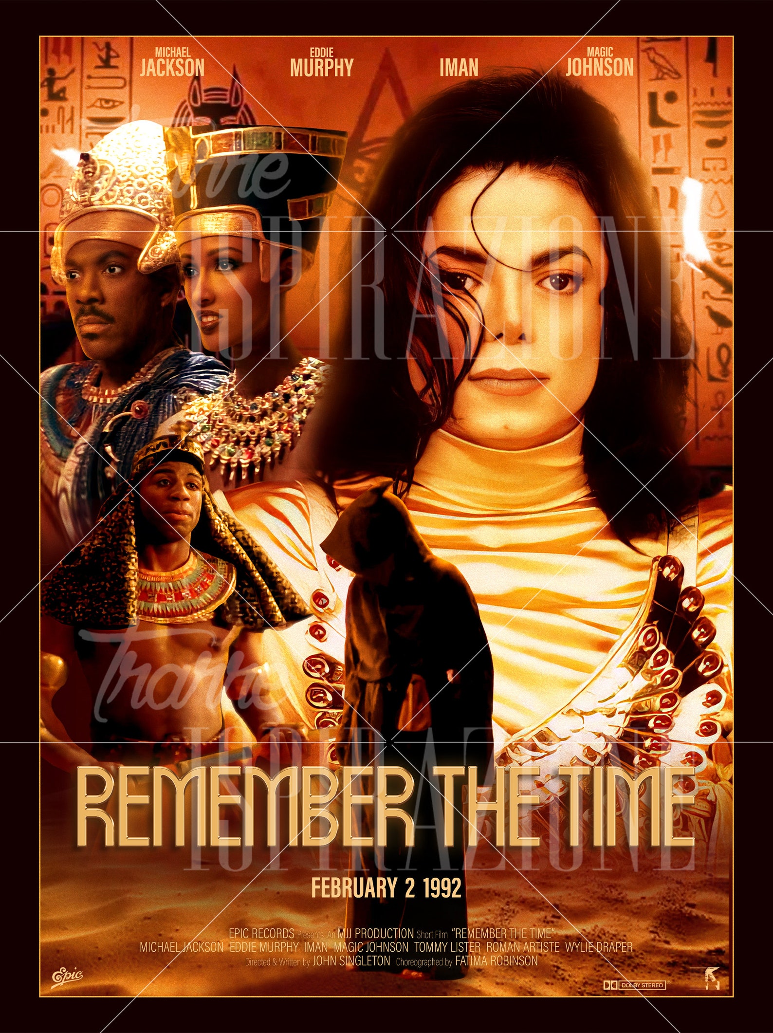 Michael Jackson REMEMBER THE TIME Original Poster Art Print | Etsy