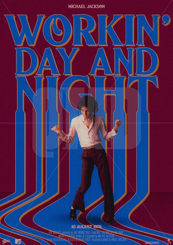 Workin' Day and Night - Original Artwork Poster Print - Etsy