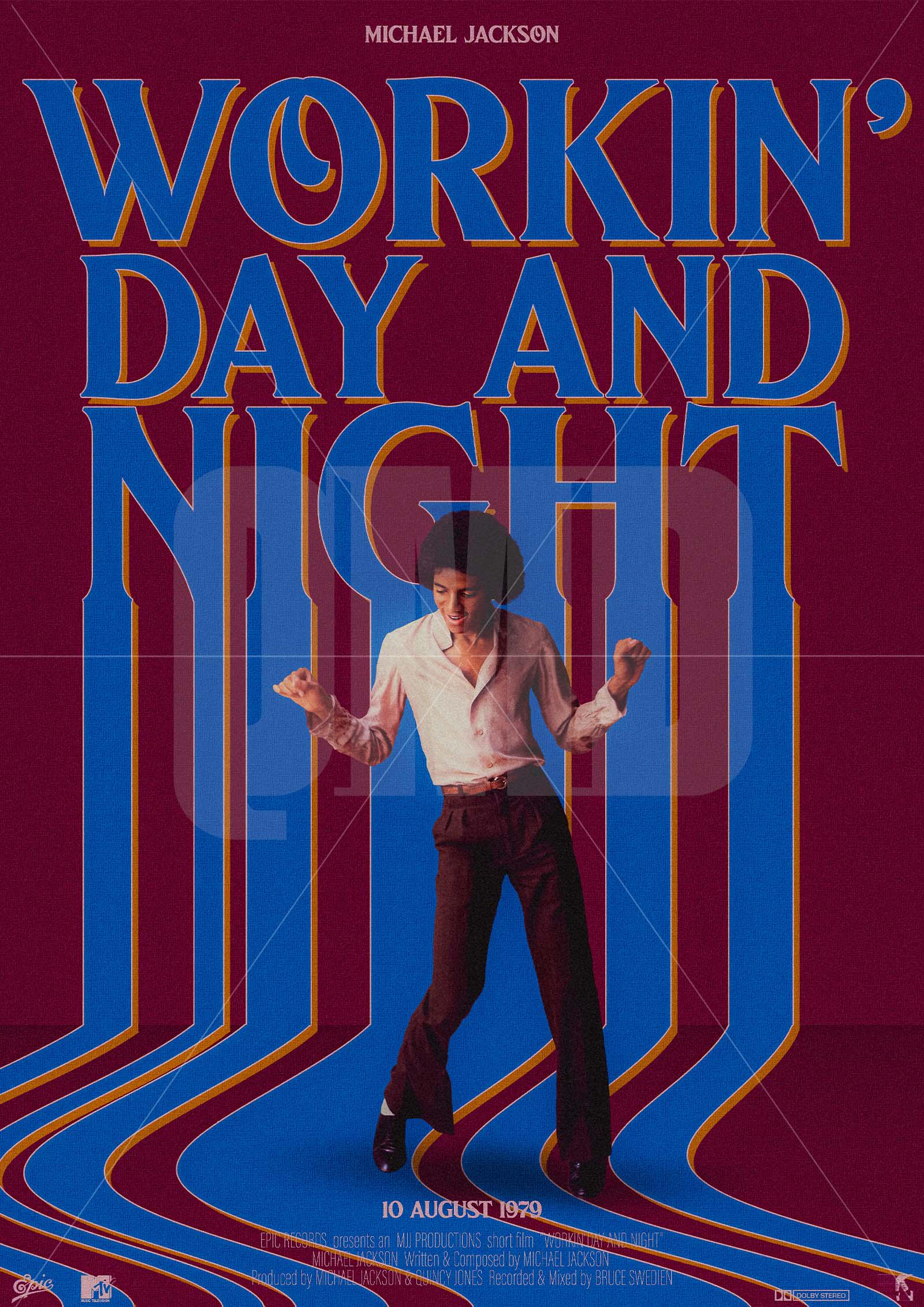 Workin' Day and Night - Original Artwork Poster Print - Etsy