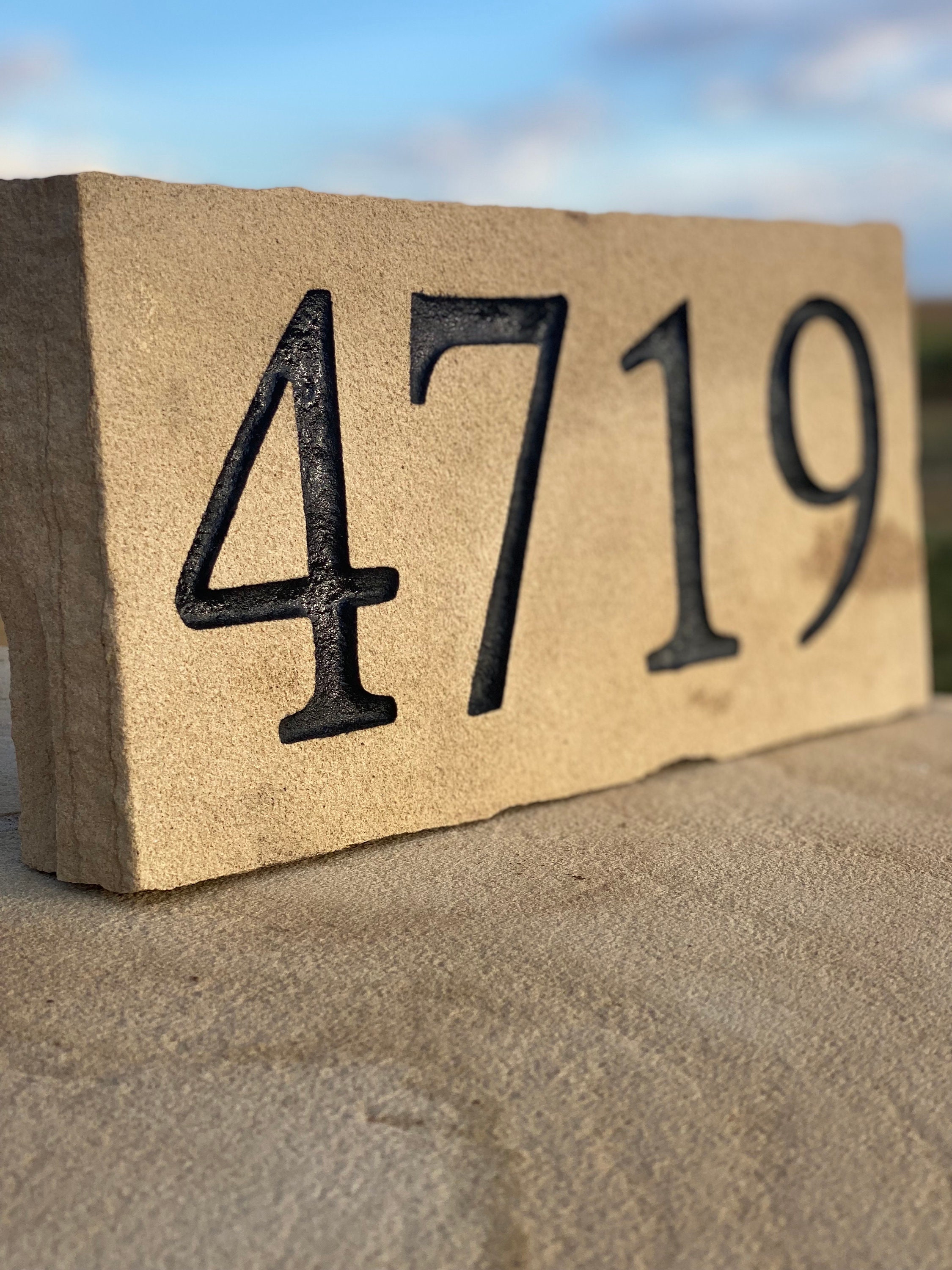★STONE ★ Stone Same Day Domestic 24FW 8115624 Watermark Buff Custom Engraved Stone for Address Stone