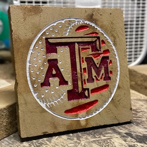 10x10&quot; Baseball/ Football Garden Stone