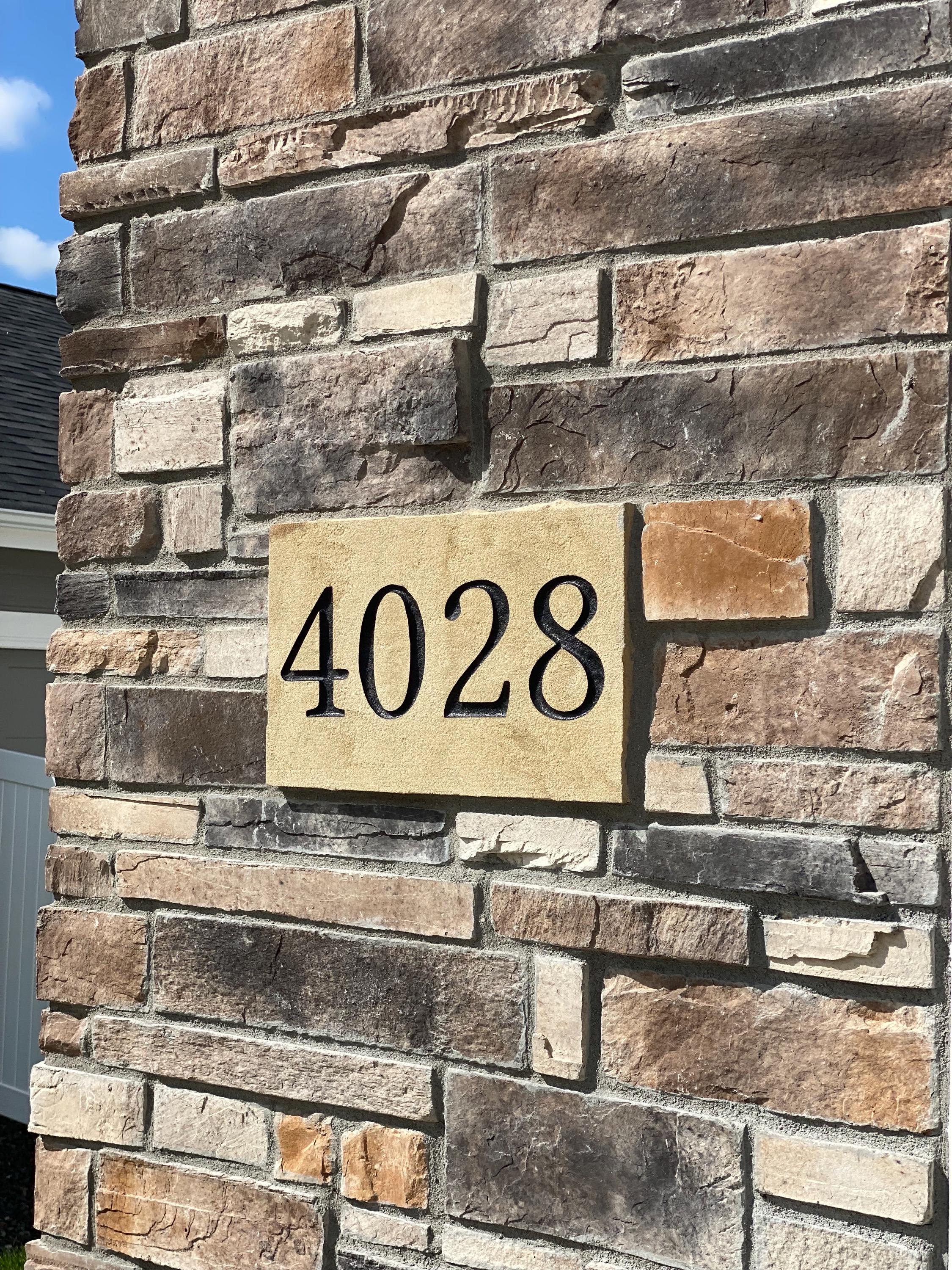 Watermark Buff Custom Engraved Stone for Address Stone 16x10x1.75 ...