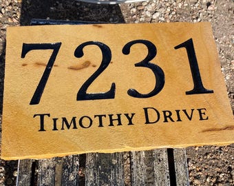 Personalized Engraved Stone Address Stone 16x10x1.75