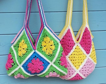 UK terms Crochetpattern Summerbags 2 in 1