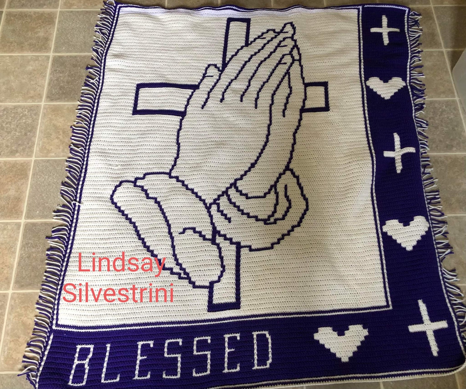 Blessed Mosaic Crochet Pattern Written Instructions Digital - Etsy