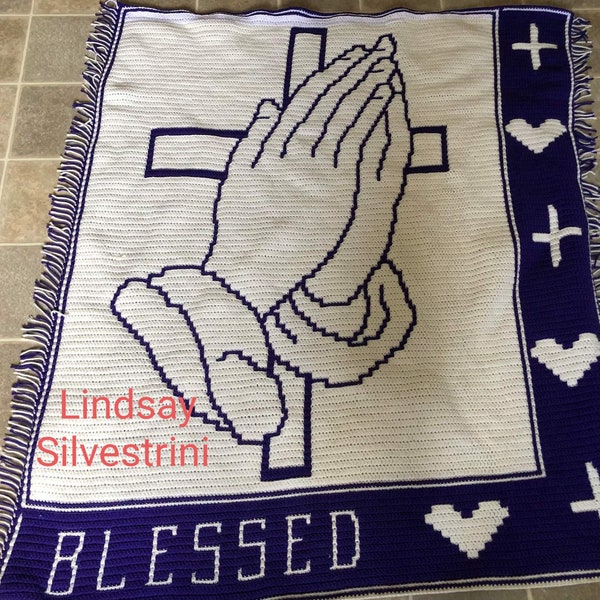 Blessed - Mosaic Crochet Pattern Written Instructions Digital