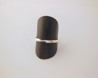 Sterling Silver Mobius Band Ring: Minimalist Stacking Ring