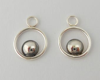 Sterling Silver, Boucles d’oreilles interchangeables, Exhausteurs pour boucles d’oreilles Prime, Élégant, Cintres, Cold Forged, Très Poli, Designer, Mix & Match