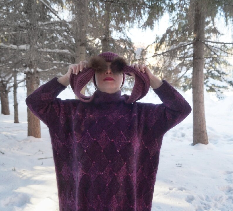 Entrelac Sweater Pattern Entrelac Knitting Oversize Sweater Pattern Women Sweater Pattern How to knit Unique pattern