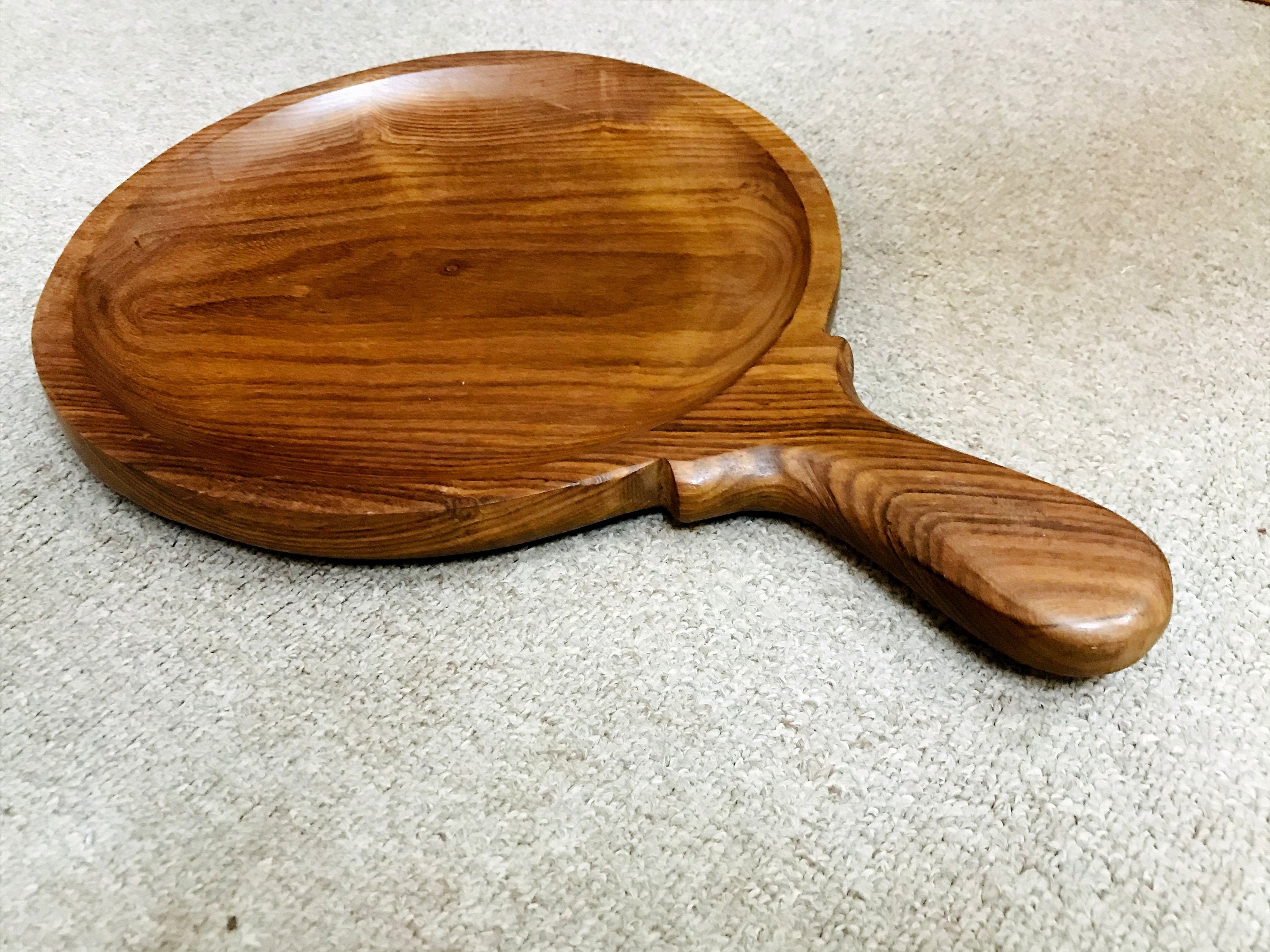 Wooden Pizza Pan Serving BoardKitchen Accessories Etsy