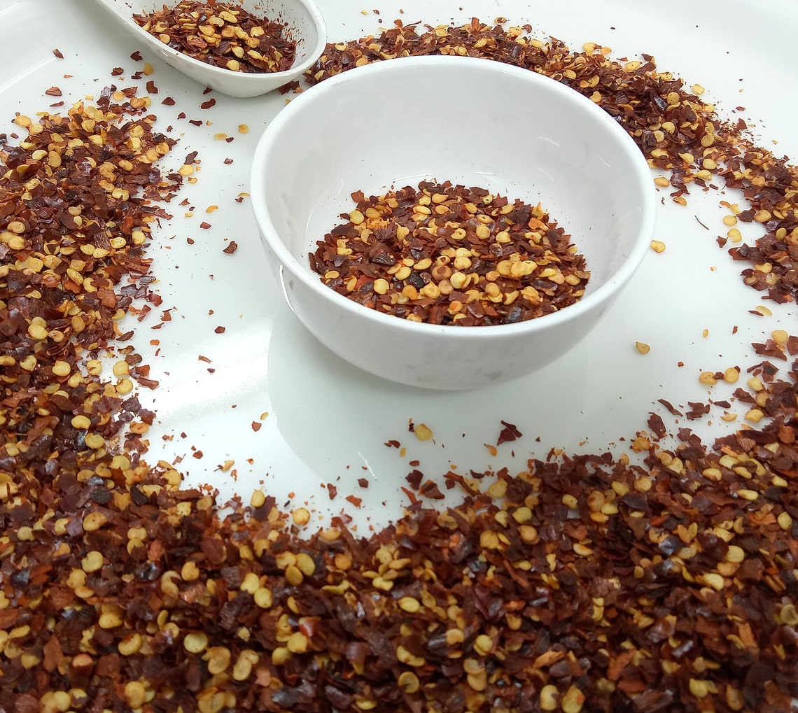 Copos de chile rojo hojuelas de pimienta ahumada boukovo Etsy España