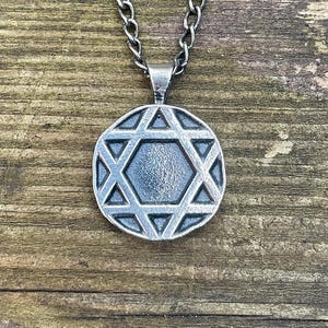 Hidden Endpoints Star of David Sterling Silver Pendant – Modern Magen David