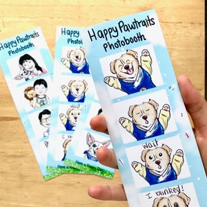 Photobooth DIGITAL pawtrait - personalised - drawn of you or your pet