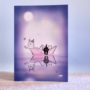 Luxus Grußkarte - Design innen und außen, original Illustration, blanko Karte, Dankeskarte, Geburtstagskarte, Freundschaftskarte, Geschenk