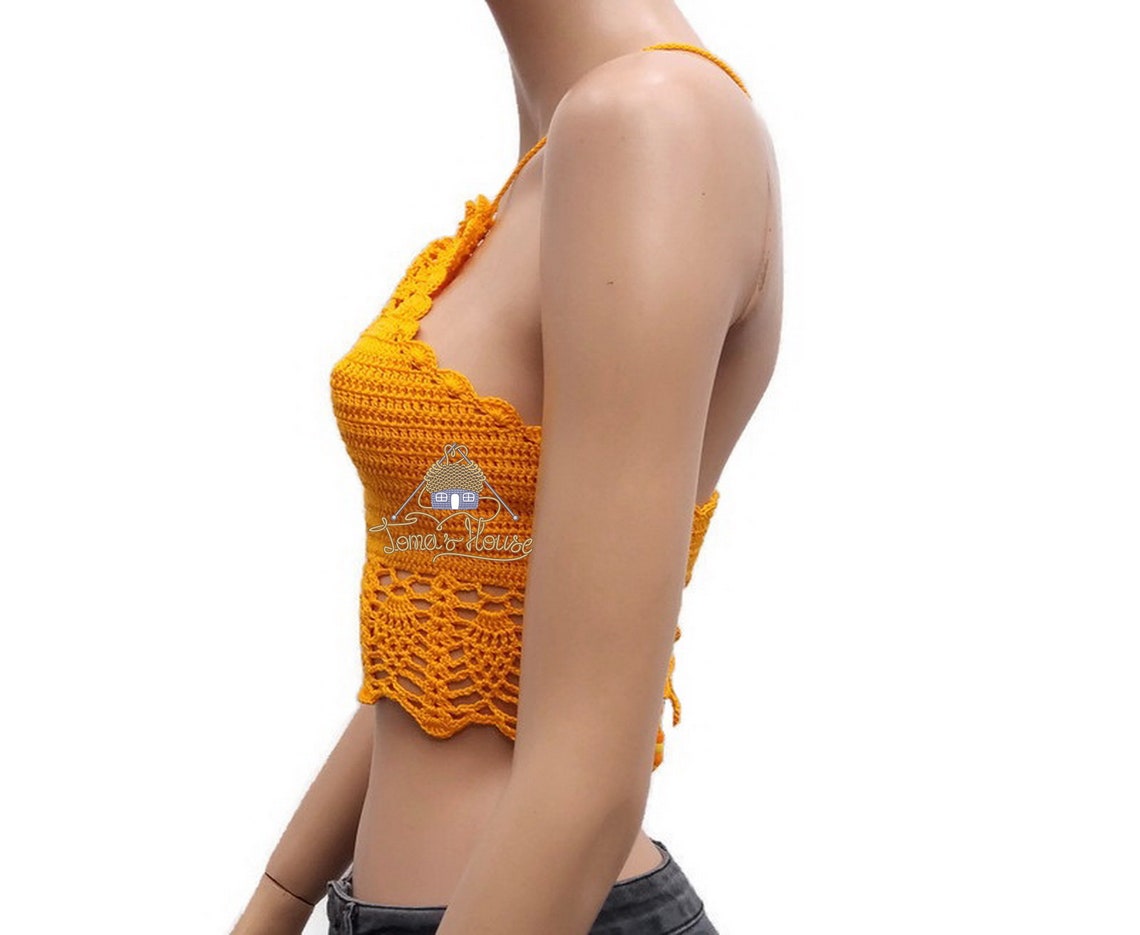Crochet Crop Top Pattern With Stepbystep Photos and Etsy