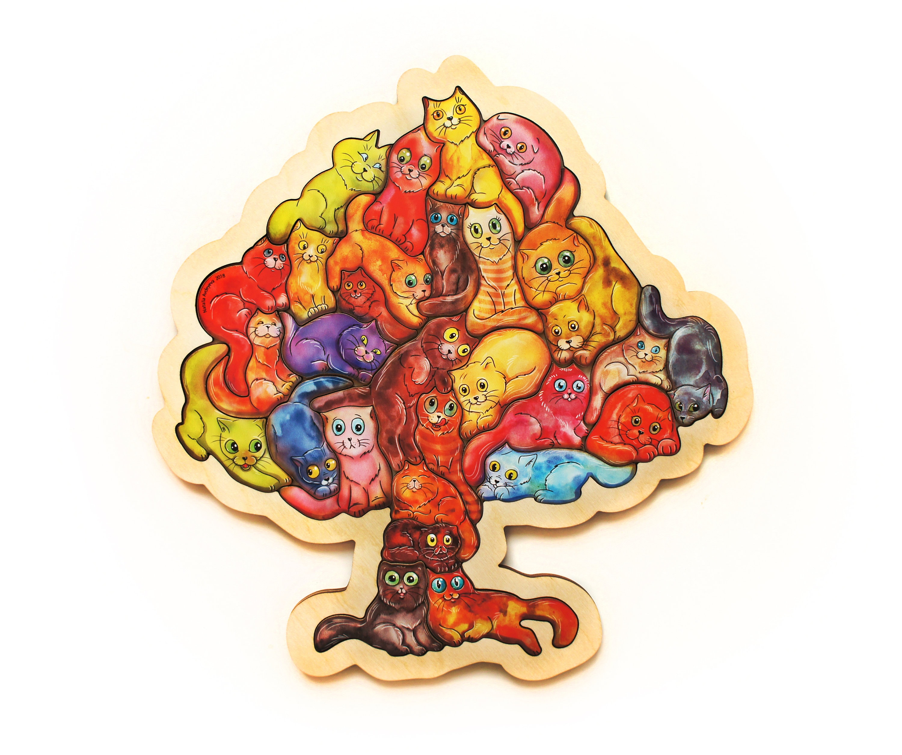 пазл из кошек. пазл коты деревянный. кото пазл. деревянная мозаика коты. мамуська на кукуське.