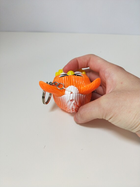Rare Orange Baby Birdy 1998 Furby Fake Keychain - Gem