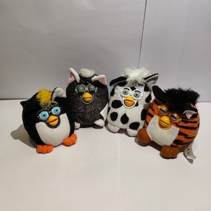 Full set x4 McDonald&#39;s 2000 Vintage Furby toys