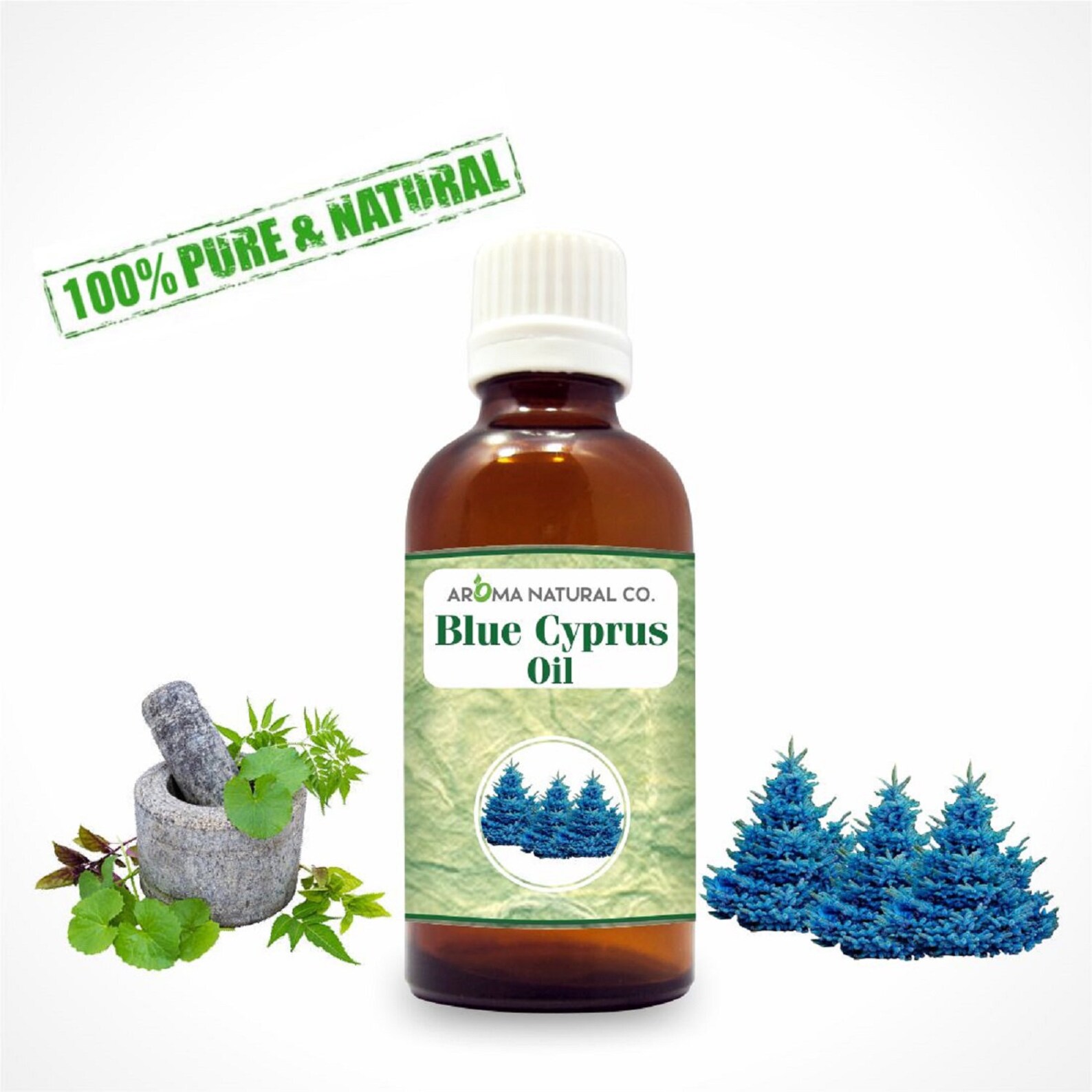 Blue Cypress Oil Pure & Natural For Aromatherapy Etsy