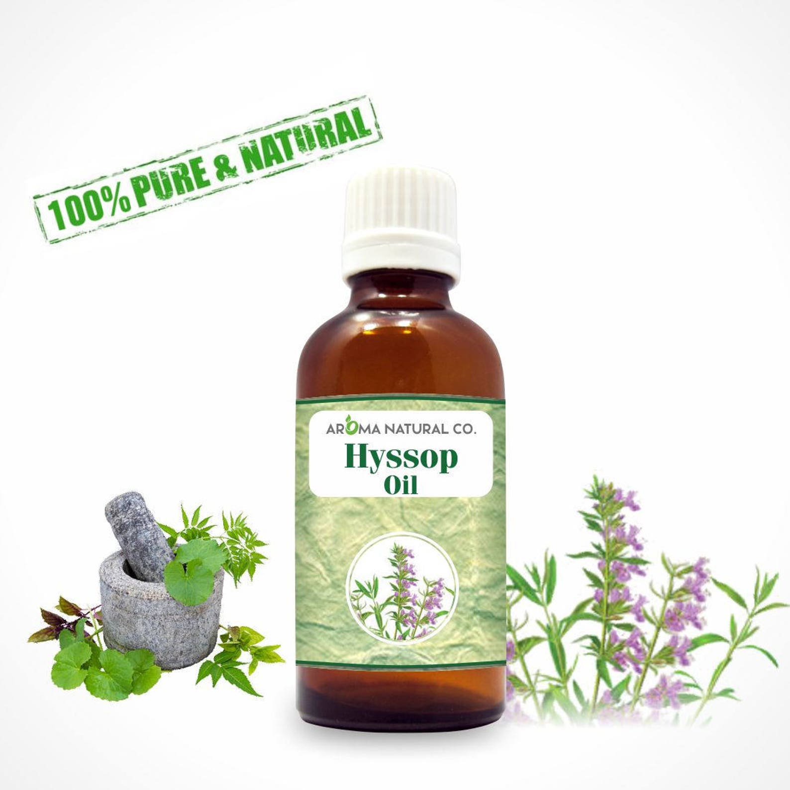 Hyssop Essential Oil Pure & Natural For Aromatherapy Etsy