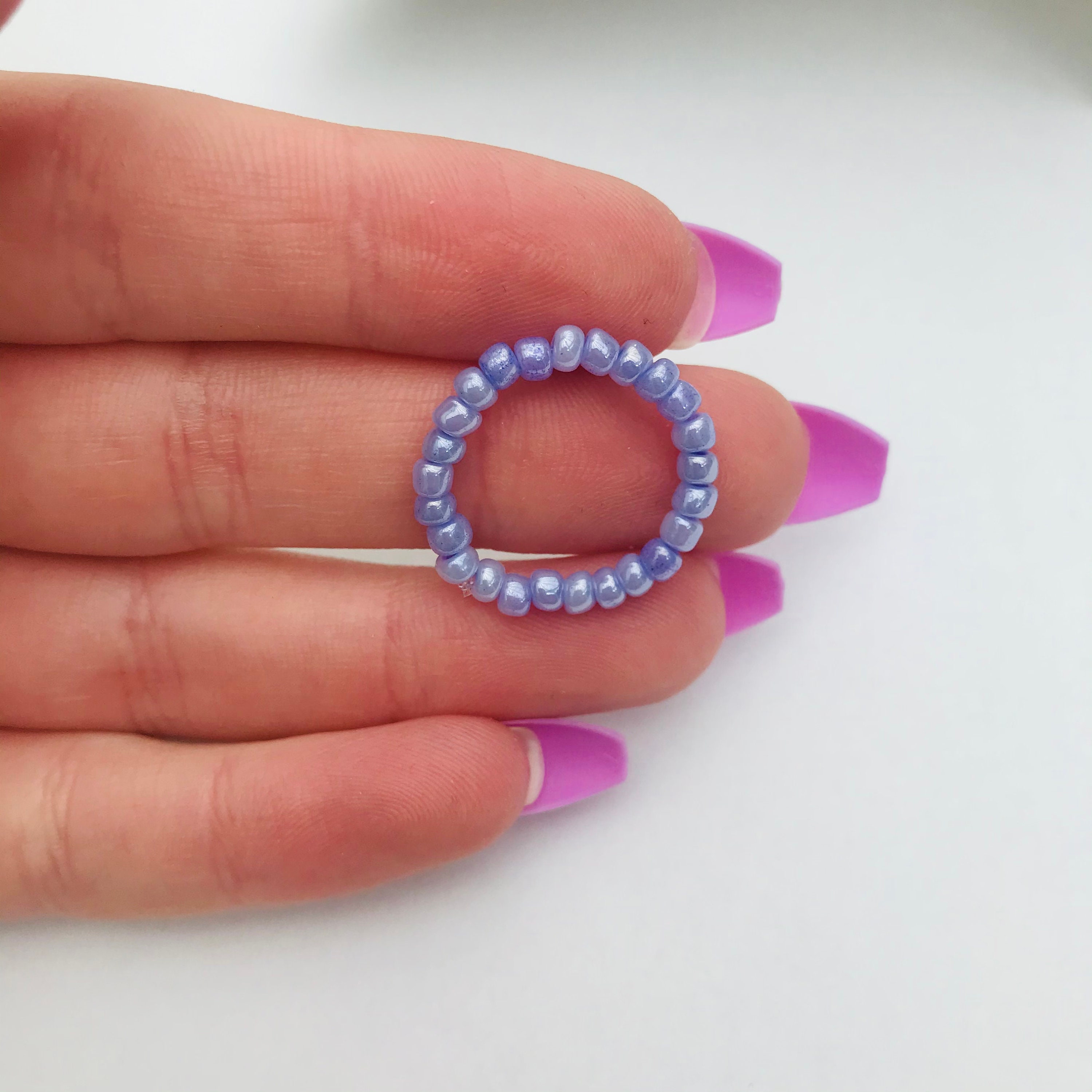 Customisable Bead Ring Tiktok Pinterest Beaded Aesthetic Etsy UK