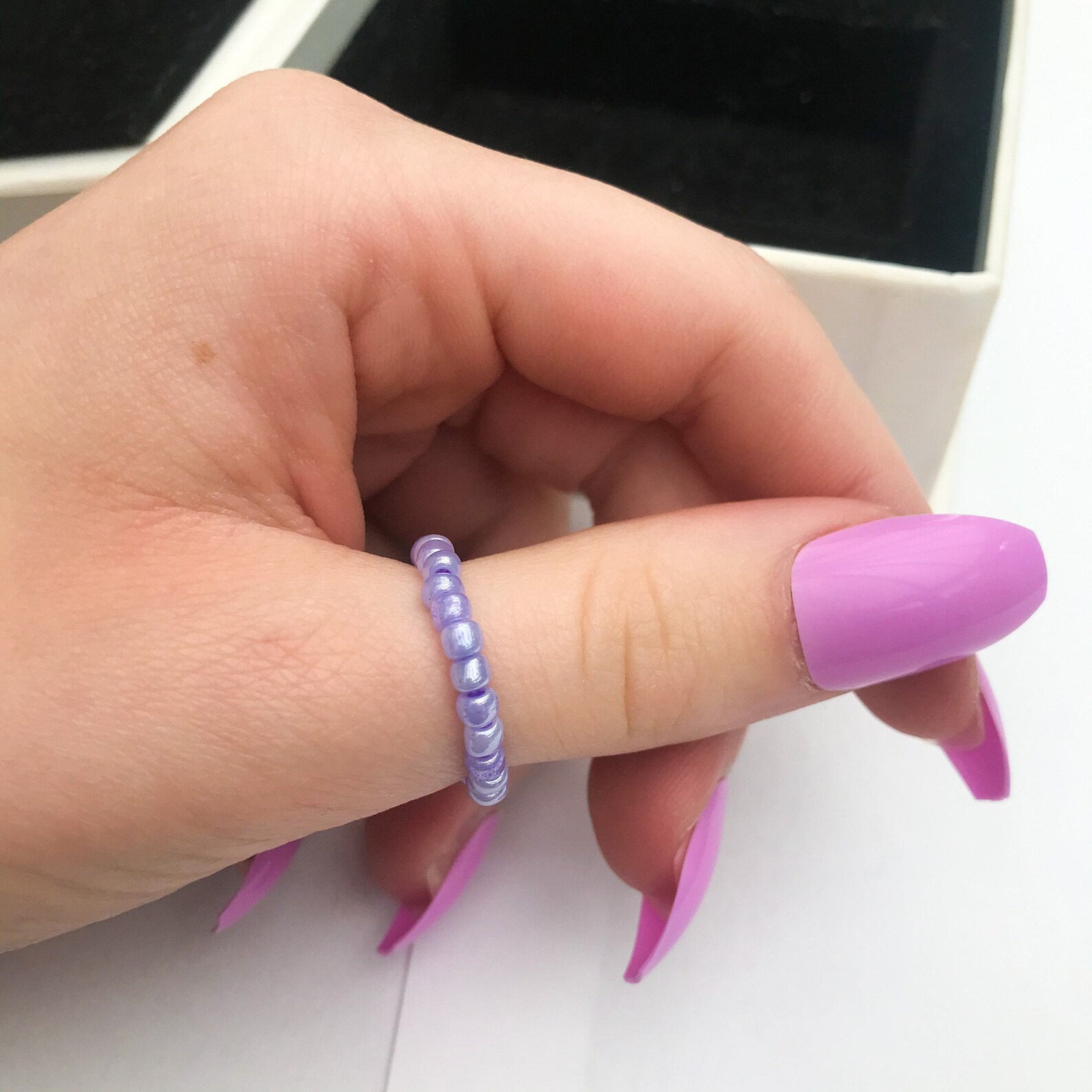 Customisable bead ring tiktok Pinterest beaded aesthetic Etsy