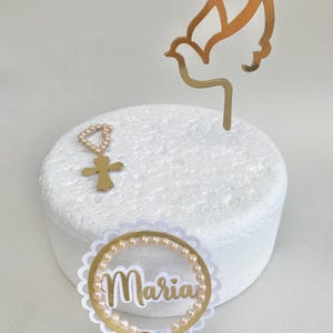 Christening cake topper personalised, Baptism  cake topper, personalised cake topper