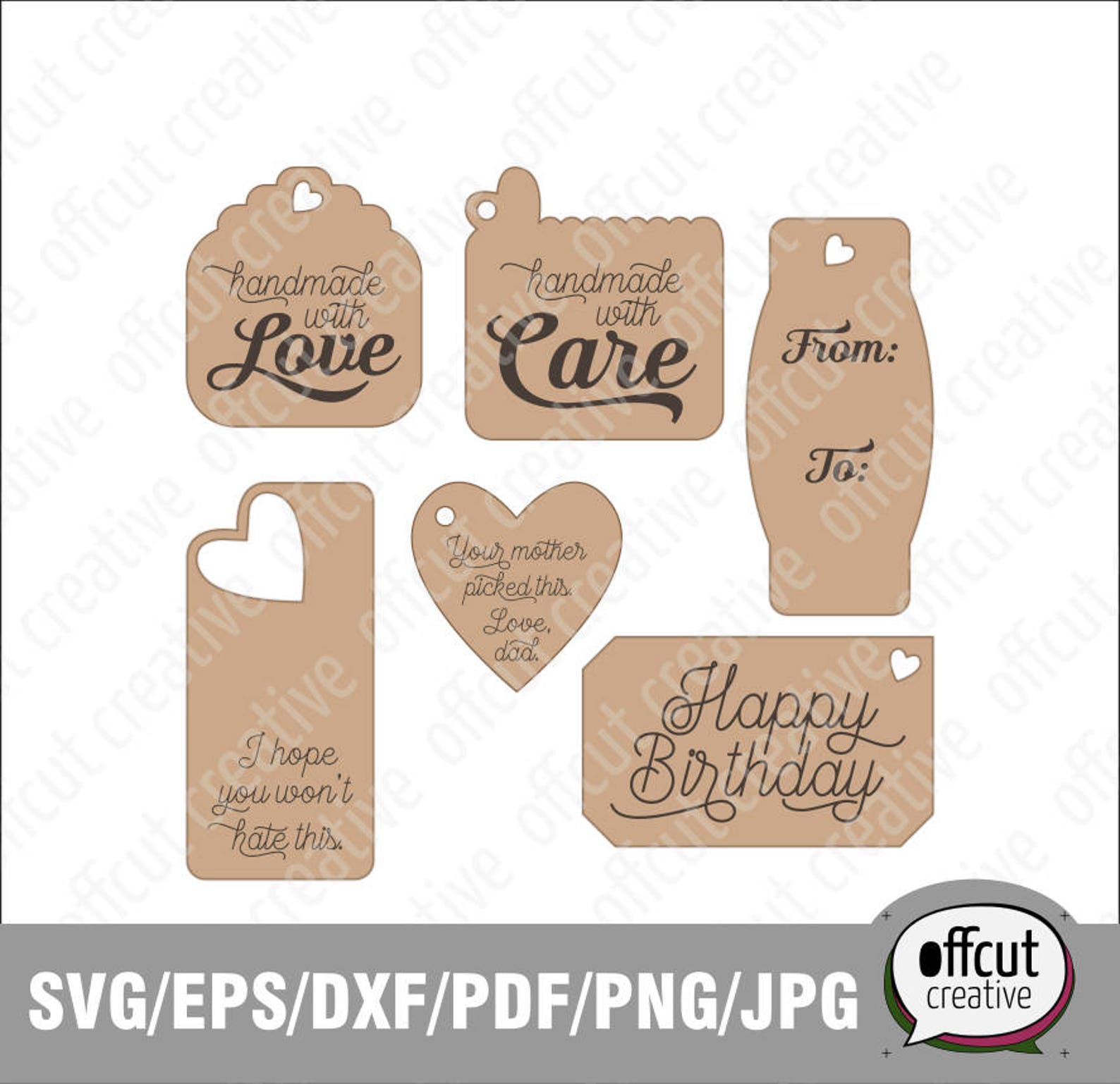 Tag Shapes Svg Gift Tags SVG Label Svg Birthday Tag SVG | Etsy