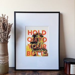 Samuel L Jackson Jurassic Park-muurkunst | Hold On Your Butts Jurassic Park-kunstprint