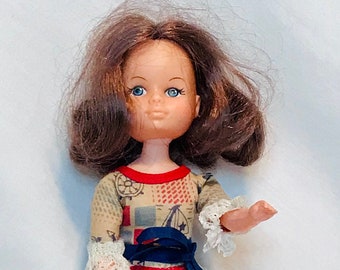 BLUE CLOTHES SHOES NIP HK VINTAGE 1950/'S HARD PLASTIC TEENAGE DOLL PLASTIC LT