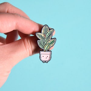 Ficus elastica tineke Soft Enamel Pin image 1