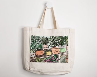 Plant Shop Window Tote Bag