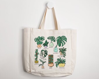 Monstera Family Tote Bag