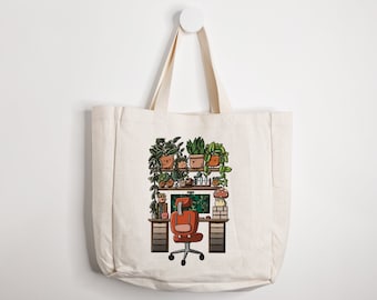 Planty Desk Tote Bag