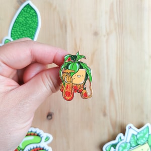 Épingle en émail pour plante pichet