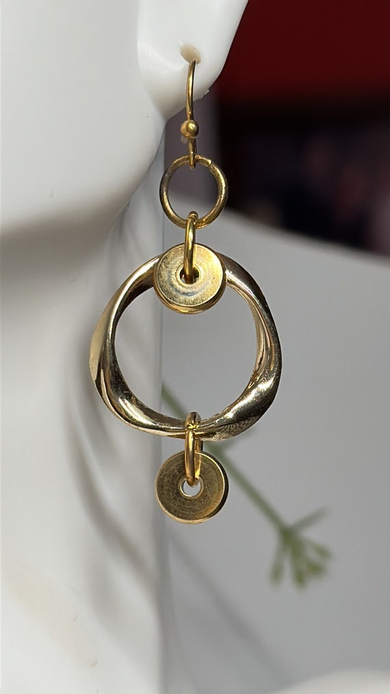 Gold circles earrings