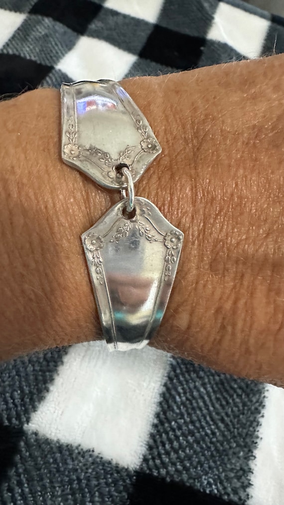 Handmade minimalist spoon bracelet with magnetic clasp