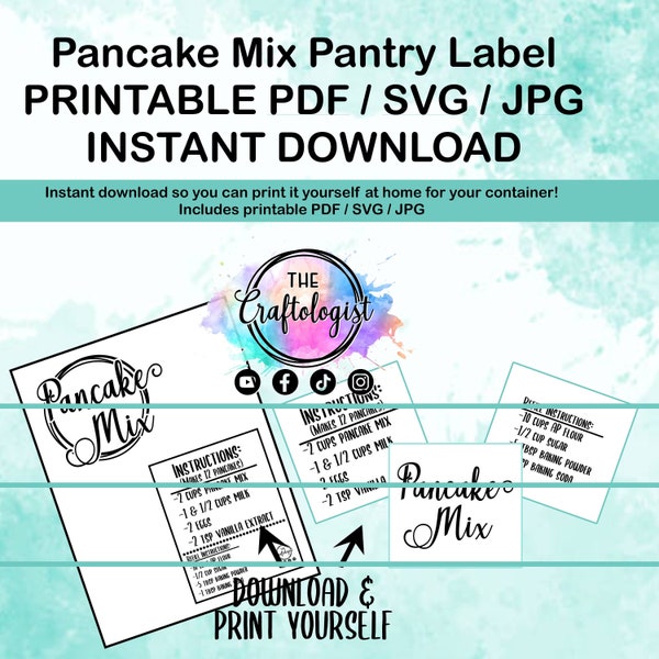 Print Your Own Label - Etsy