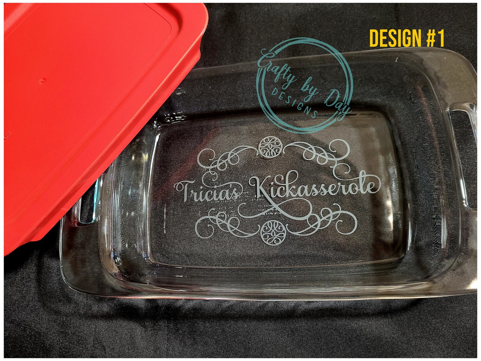 Etched Kickasserole Dish - Casserole Dish - Personalized Gifts - Best ...