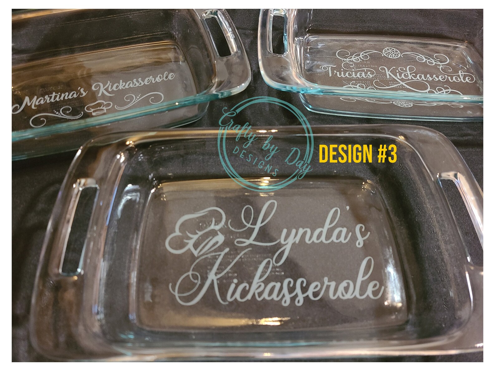 Etched Kickasserole Dish - Casserole Dish - Personalized Gifts - Best ...