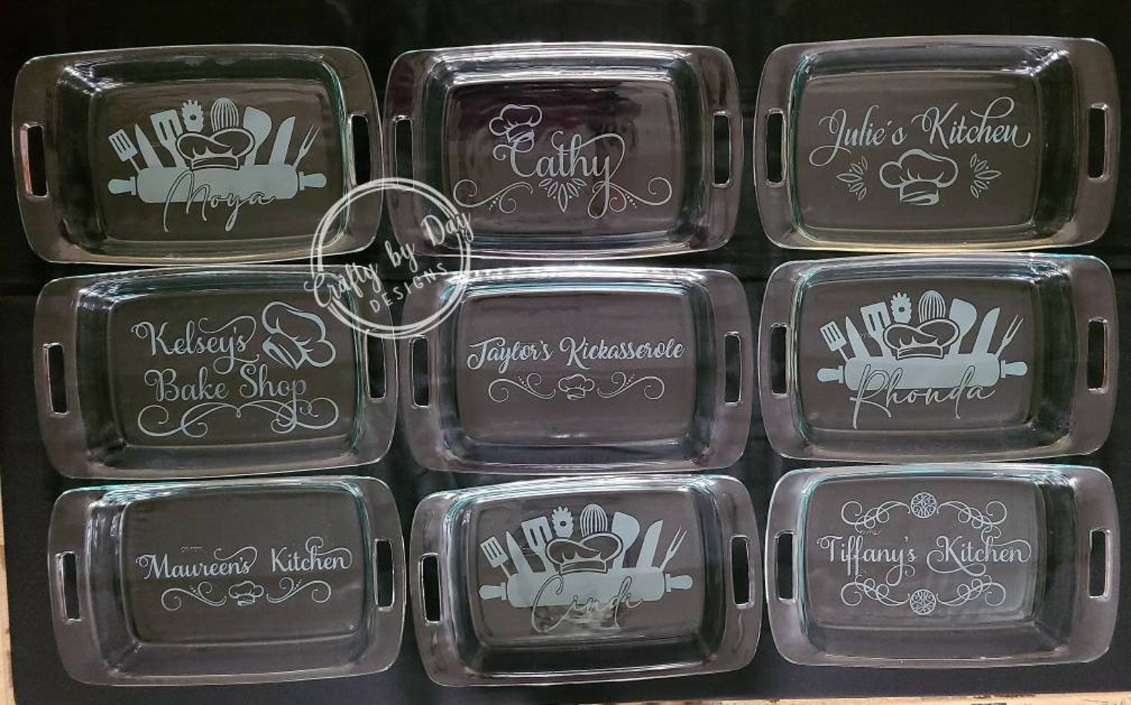 Etched Casserole Dish / 9x13 Casserole / Personalized Mother's Day ...