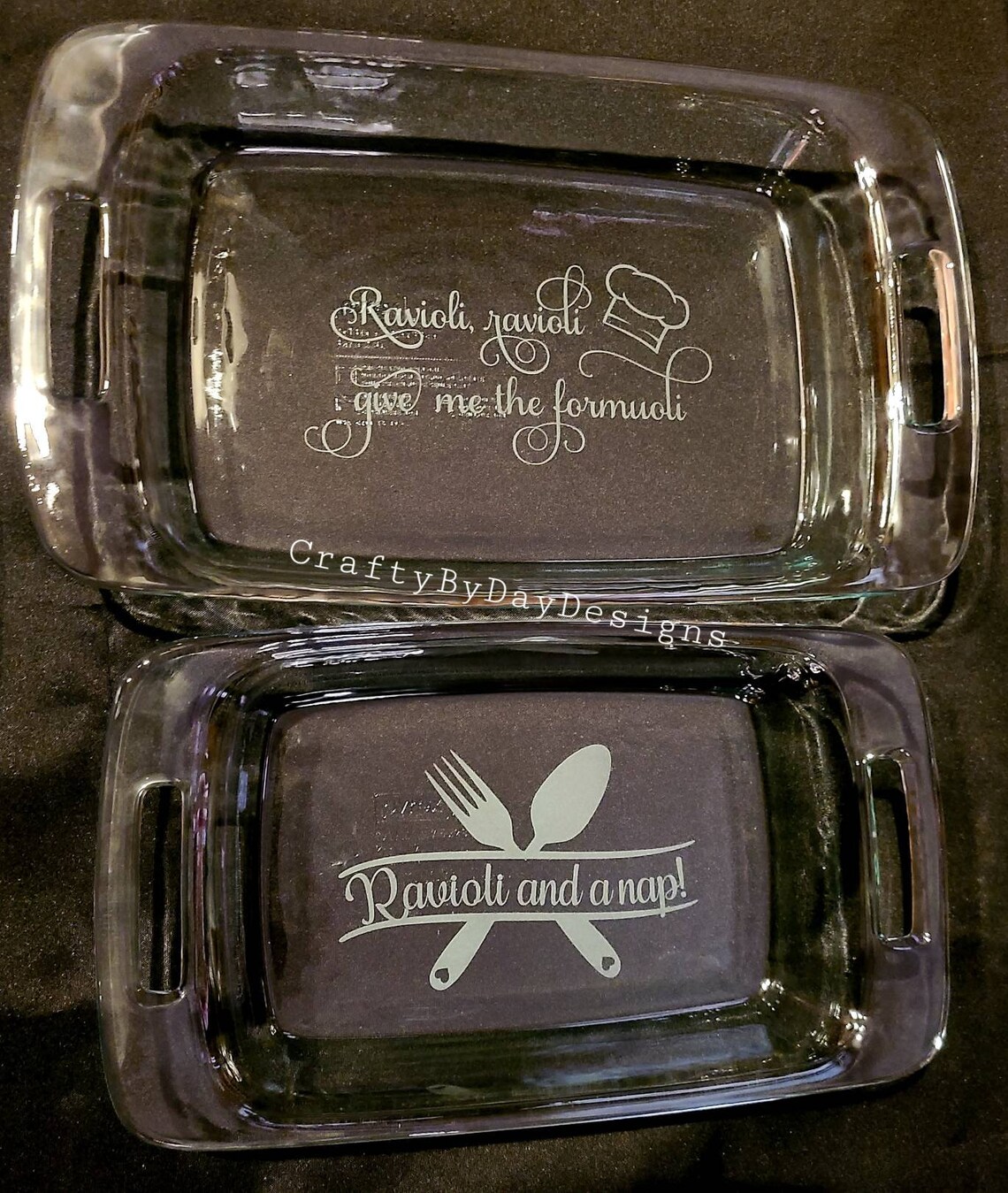 Glass Etched Engraved Casserole Dish 3QT 9x13 Kitchen Etsy